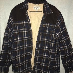 Field and stream fleece lined flannel
